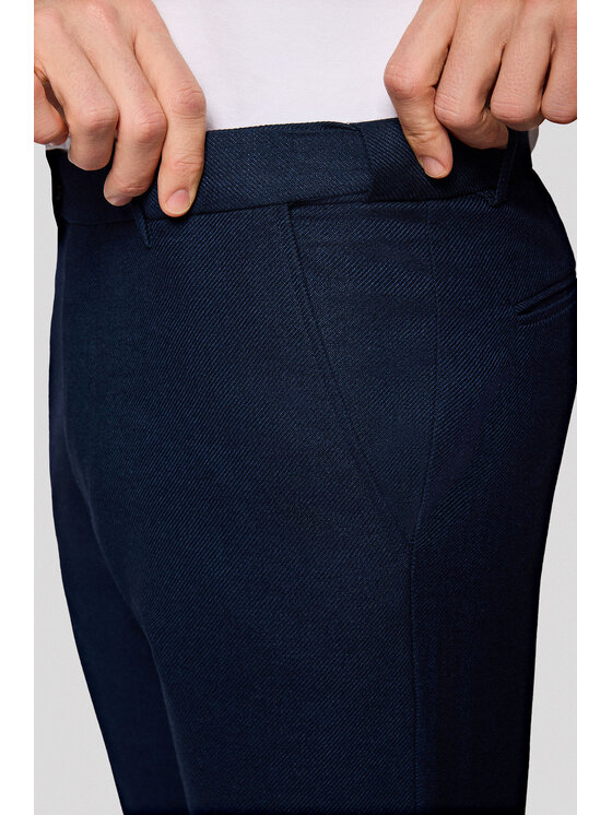 Lancerto Lancerto Spodnie materiałowe Ignacio SP131125000003 Granatowy Slim Fit