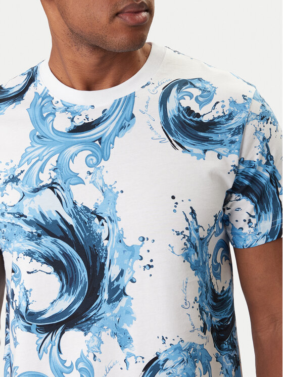 Versace Jeans Couture Versace Jeans Couture T-shirt 80GAH6S0 JS543 Blu Regular Fit