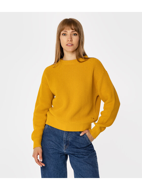 Sweter Lee Cooper, Rozmiar L, Żółty, YANA ORGANIC