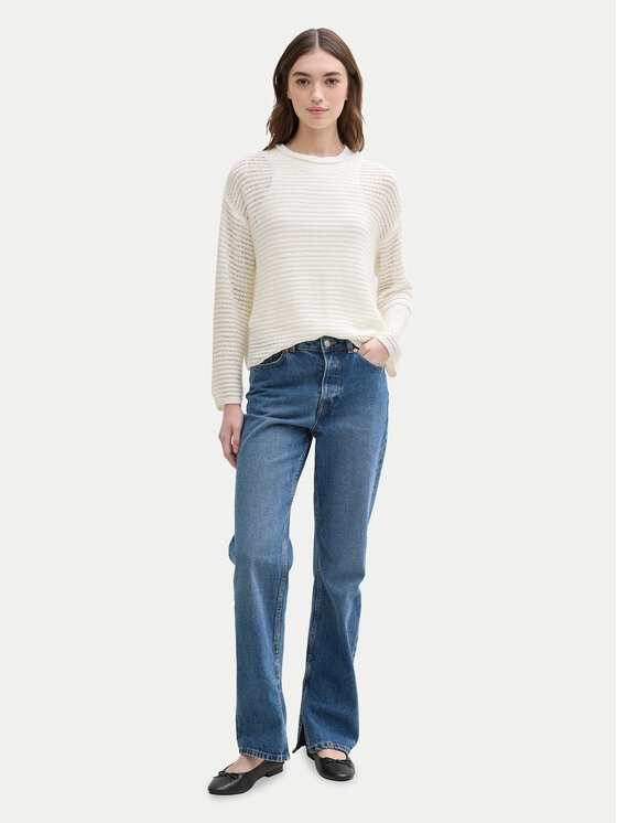 Tom Tailor Denim Tom Tailor Denim Sveter 1045610 Écru Loose Fit
