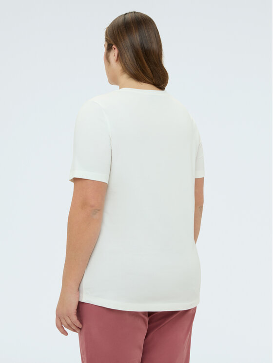 Fiorella Rubino Fiorella Rubino T-Shirt G04FL008914N011 Biały Regular Fit