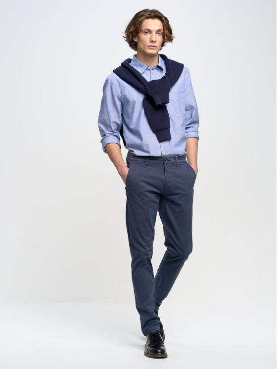 BIG STAR BIG STAR Koszula trixi_401 Niebieski Basic Fit