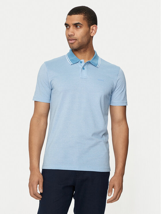 BOSS Boss Polo Peoxfordnew 50507814 Plava Relaxed Fit