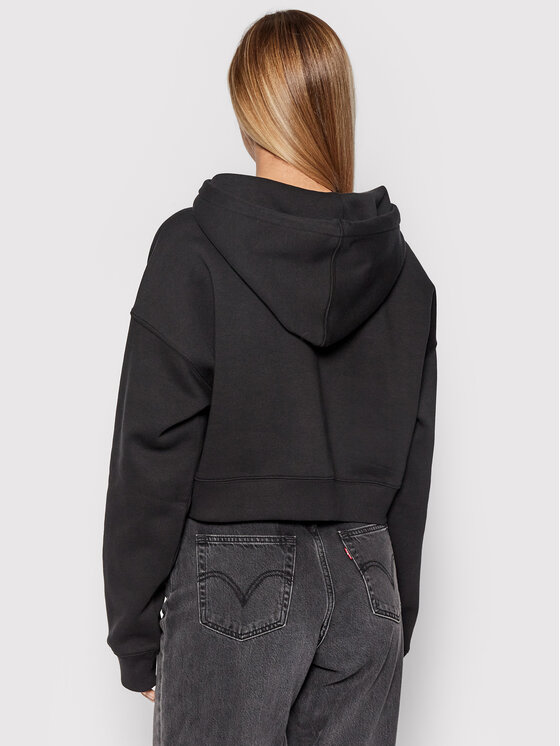 Dickies Dickies Majica dugih rukava Oakport DK0A4XJTBLK Crna Cropped Fit