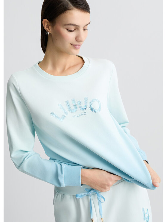 Liu Jo Liu Jo Felpa TA5114FS090M9112 Celeste Regular Fit