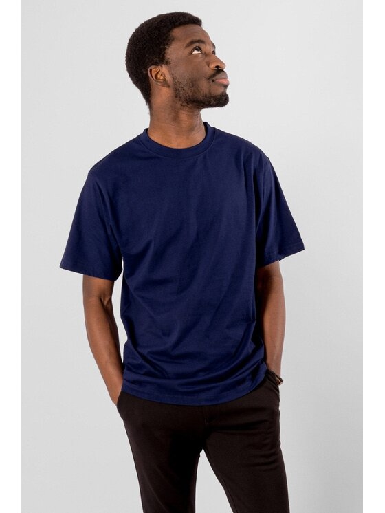 TeeShoppen TeeShoppen T-Shirt 'Oversized Collection' Niebieski Oversize