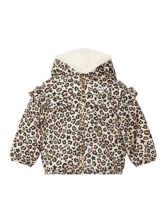 Guess Guess Žieminė striukė A6BL01 W4029 Šviesiai smėlinė Regular Fit