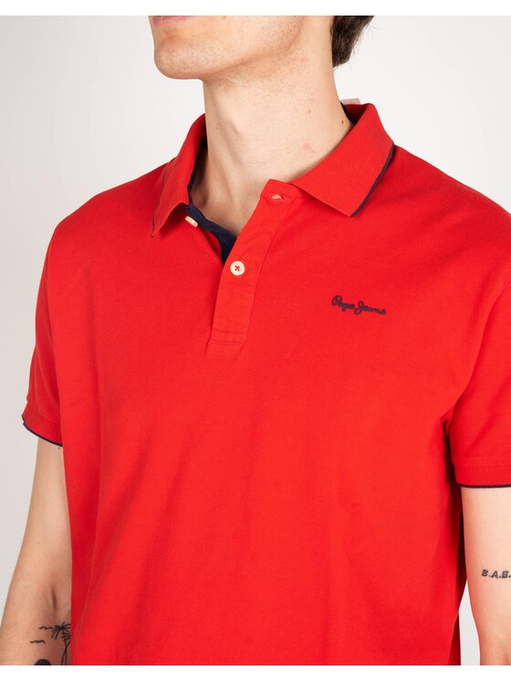 Pepe Jeans Pepe Jeans Polo PM541431 | Lucas Rosso Regular Fit