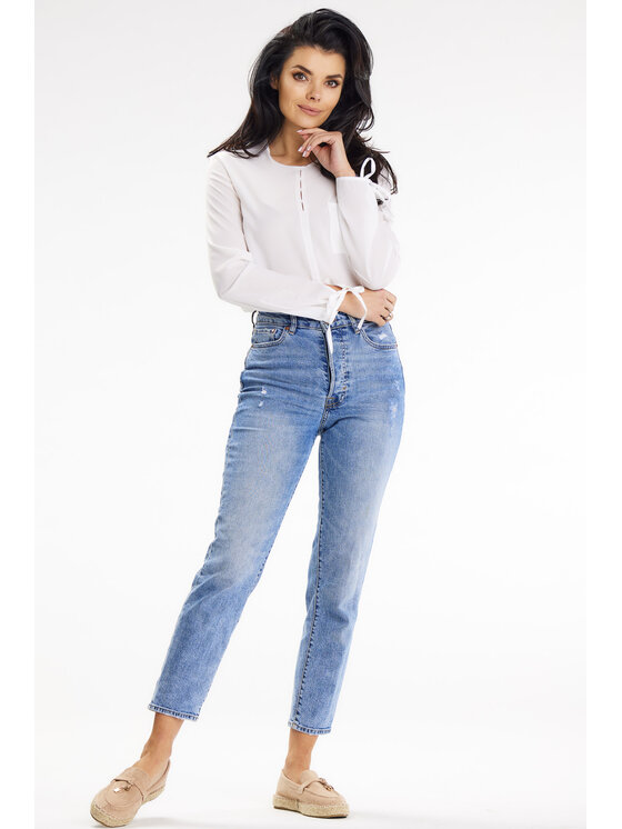 Awama Awama Koszula A651 Biały Basic Fit