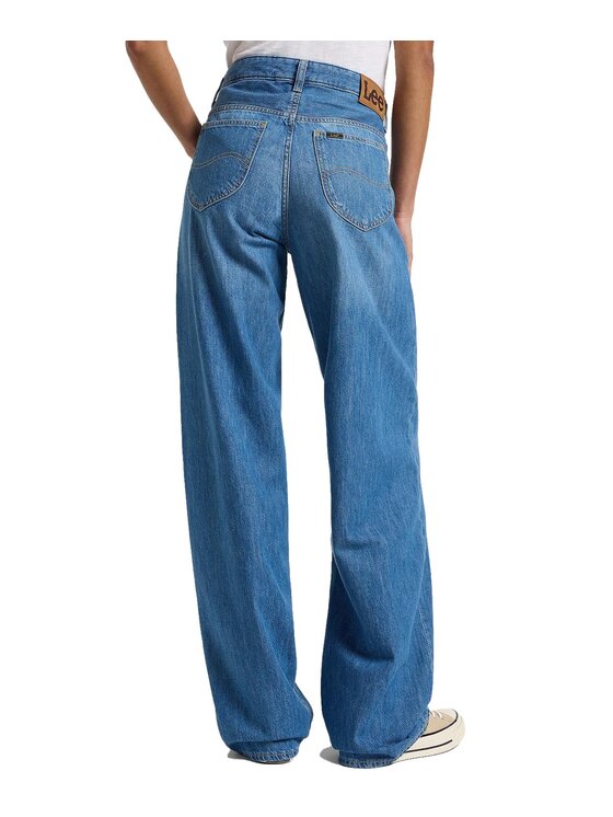 Lee Lee Jeansy 112367528 Niebieski Loose Fit