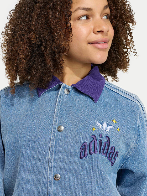 adidas adidas Jeans jakna Care Bears Loose College KS1734 Modra Regular Fit