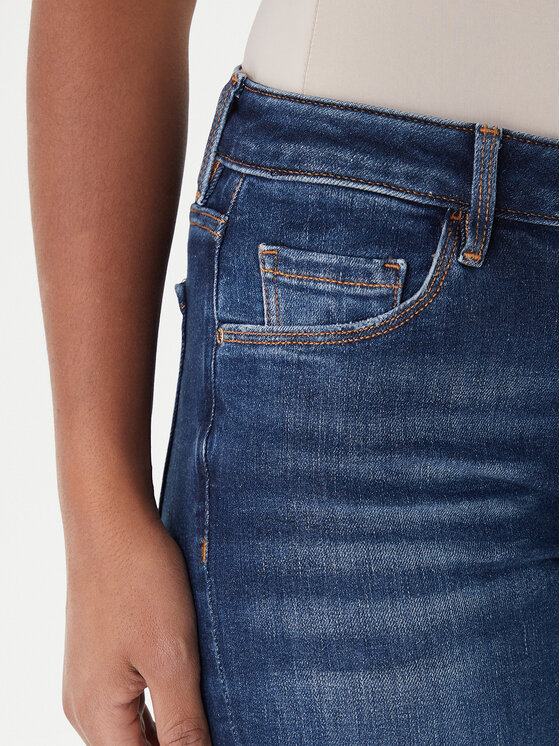 Guess Guess Jeans hlače Annette W2YA99 D4Q03 Mornarsko modra Skinny Fit