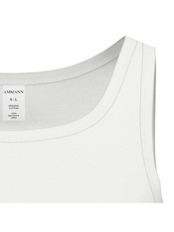 AMMANN AMMANN Podkoszulek 27382 Biały Comfort Fit
