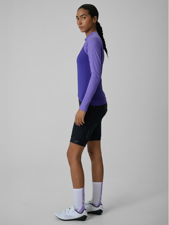 4F 4F Szorty rowerowe GET LOST FEEL FOUND Czarny Slim Fit