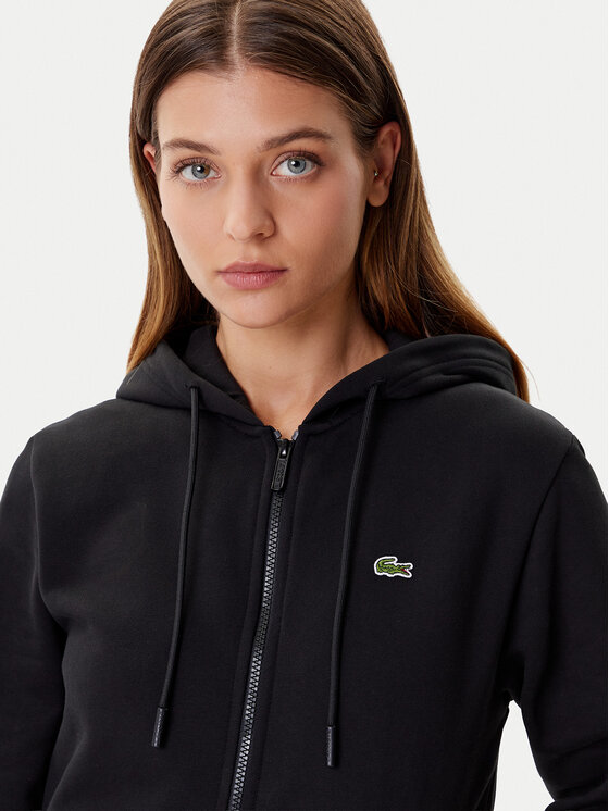 Lacoste Lacoste Džemperis ar kapuci SF5256 Melns Regular Fit