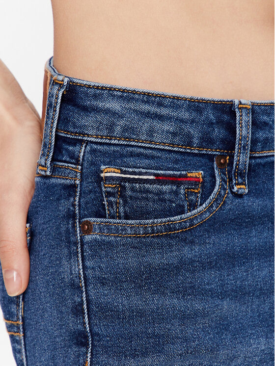 Tommy Jeans Tommy Jeans Szorty jeansowe Nora DW0DW15603 Granatowy Skinny Fit