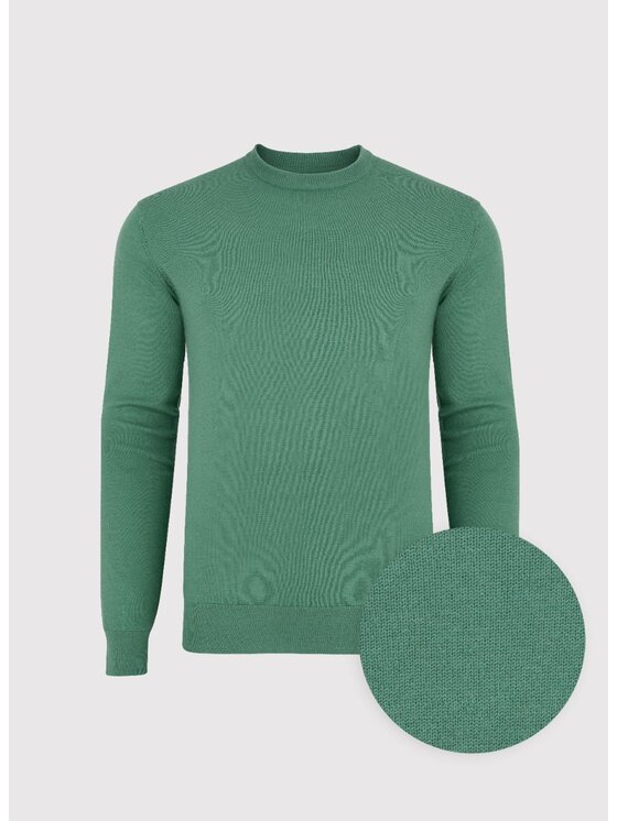 Pako Lorente Pako Lorente Sweter P24WF-2X-013 Zielony Classic Fit