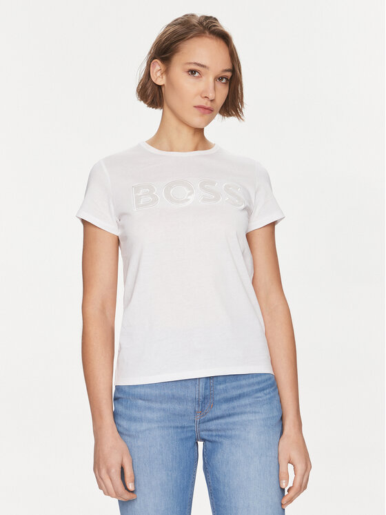 Boss Majica Eventsa 50514967 Bela Regular Fit