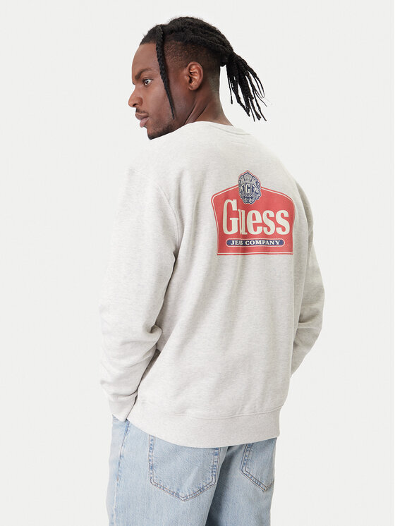 Guess Jeans Guess Jeans Mikina M6RQ21 KCPR1 Šedá Regular Fit