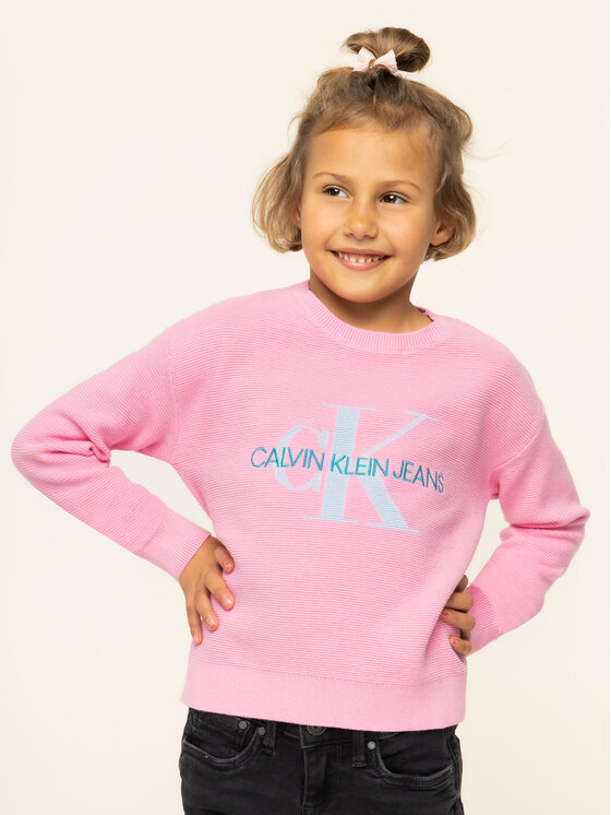 Calvin Klein Jeans Calvin Klein Jeans Sweter IG0IG00207 Różowy Regular Fit