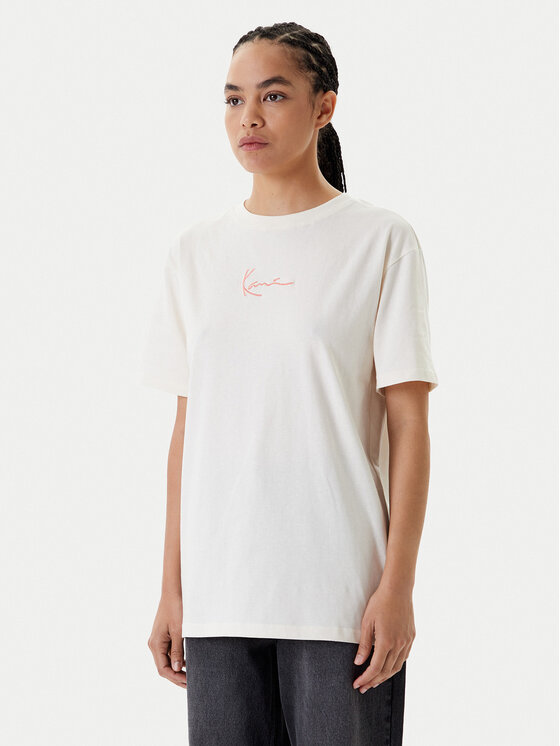 Karl Kani Karl Kani Tricou Signature Cherry Print PD00005460 Alb Oversize