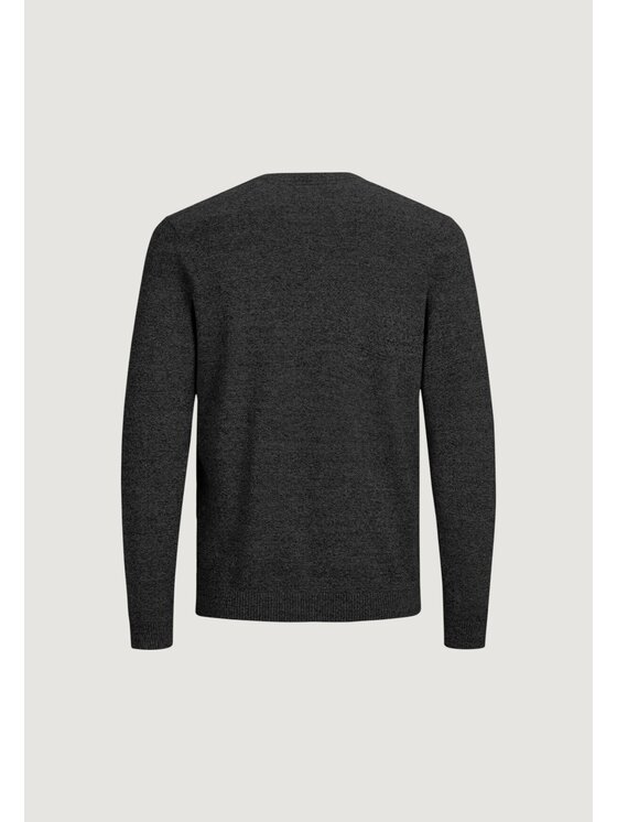 Jack & Jones Jack & Jones Πουλόβερ JJEBASIC KNIT V-NECK NOOS Γκρι Basic Fit