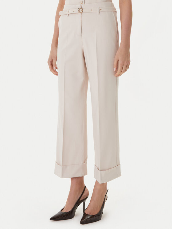 Guess Pantaloni din material W6GB17 W1894 Bej Regular Fit