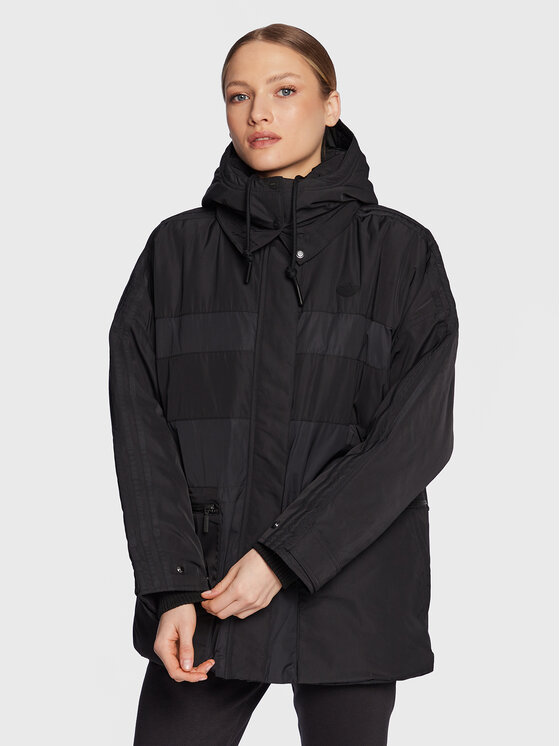 adidas Prechodná bunda HM2615 Čierna Loose Fit
