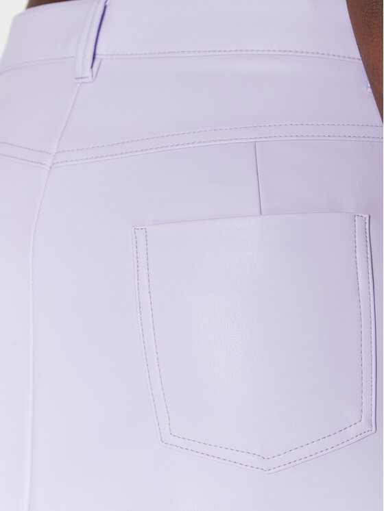 United Colors Of Benetton United Colors Of Benetton Fustă din imitație de piele 4NVBD000X Violet Regular Fit