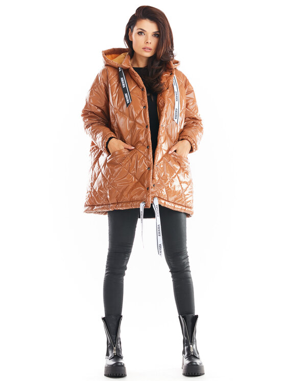 Awama Awama Giacca da donna A385 Beige Basic Fit