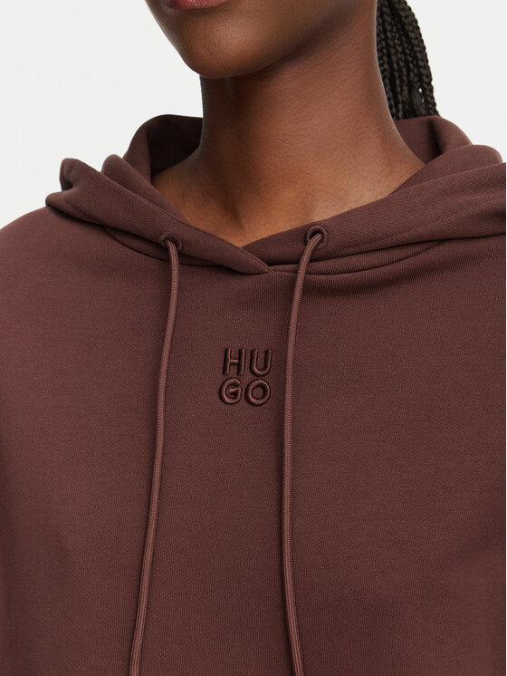 HUGO HUGO Felpa Delfinia 50522423 Marrone Regular Fit