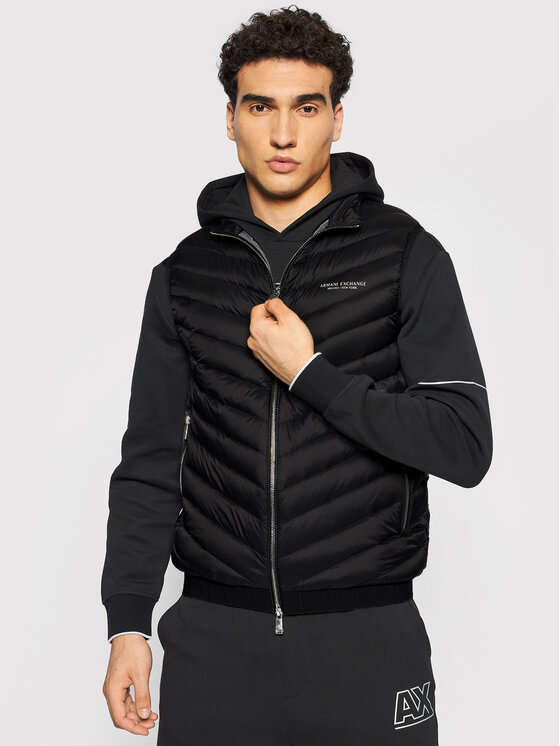 Armani Exchange Armani Exchange Veste 8NZQ52 ZNW3Z 0217 Melns Regular Fit