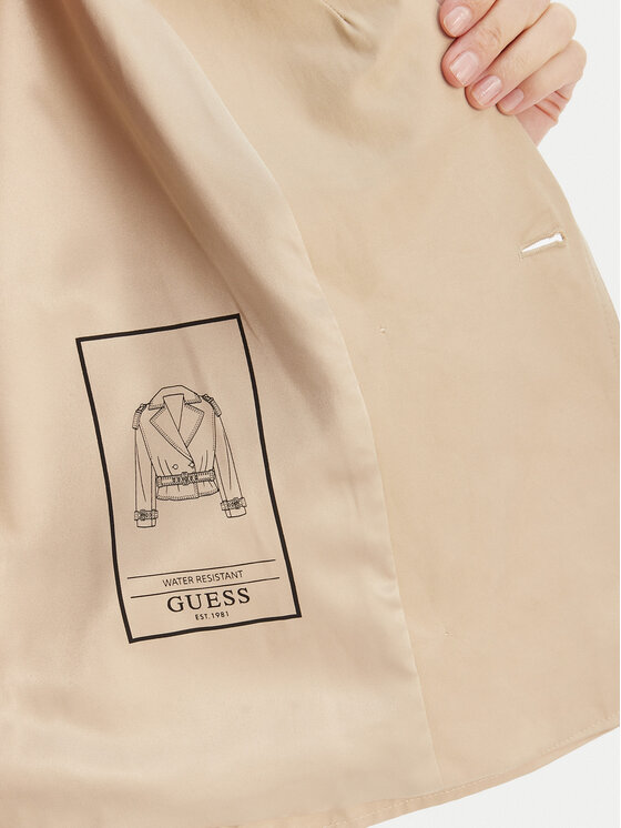 Guess Guess Καπαρτίνα W6GL21 W1954 Μπεζ Regular Fit