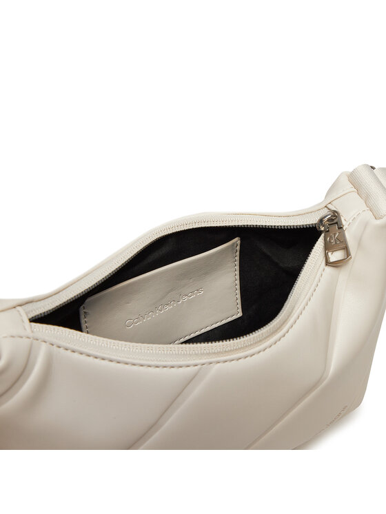 Calvin Klein Jeans Calvin Klein Jeans Geantă Quilted Crescent Cb Bag24 K60K612370 Écru
