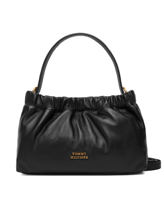 Tommy Hilfiger Tommy Hilfiger Kabelka Soft Leather Mini Crossover AW0AW18306 Čierna