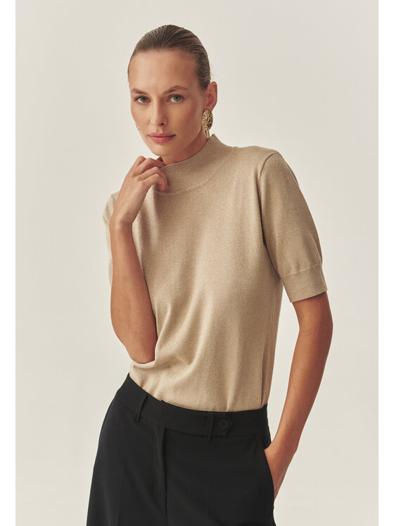 TATUUM TATUUM Sweter LU 3 Żółty Fitted Fit