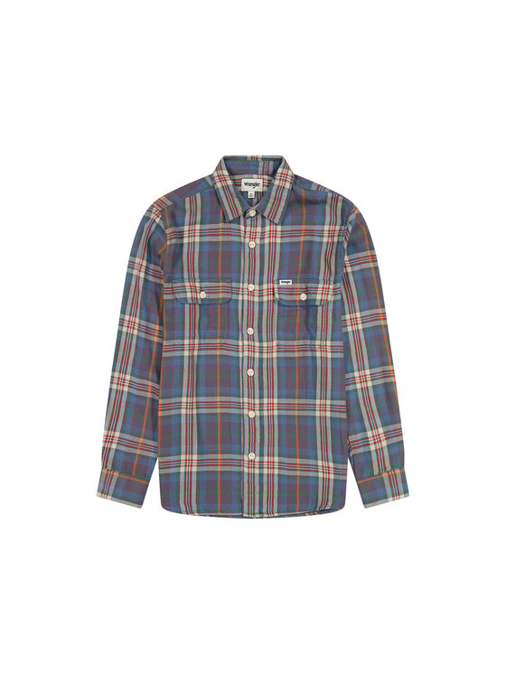 Wrangler Wrangler Koszula 2 PKT SHIRT Kolorowy Loose Fit