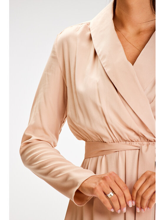 Awama Awama Vestito estivo A604 Beige Basic Fit