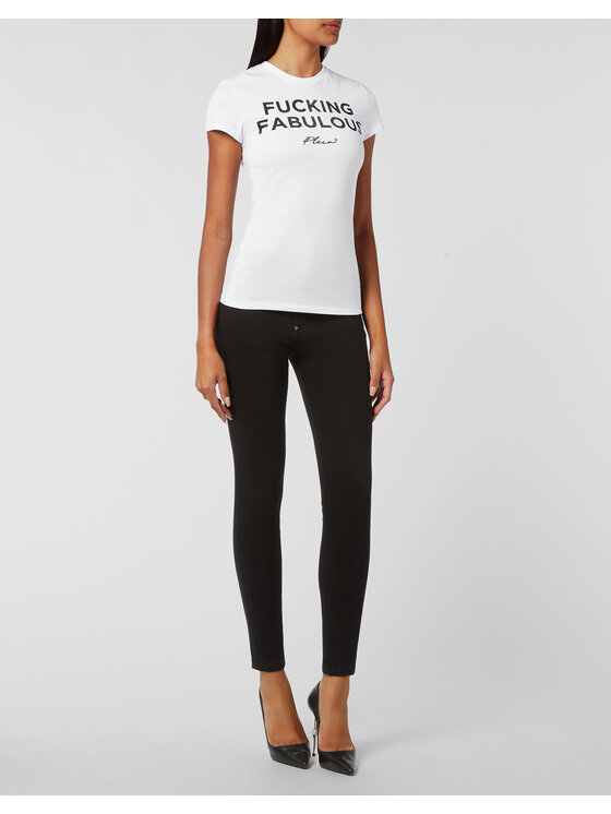 PHILIPP PLEIN PHILIPP PLEIN T-Shirt 3053 Bílá Regular Fit