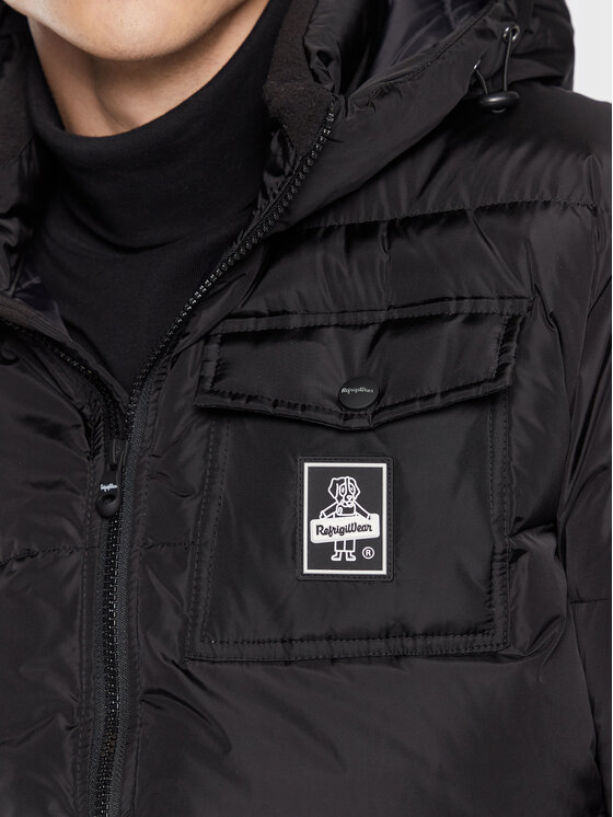 RefrigiWear RefrigiWear Μπουφάν πουπουλένιο G02803 G02803 Μαύρο Regular Fit