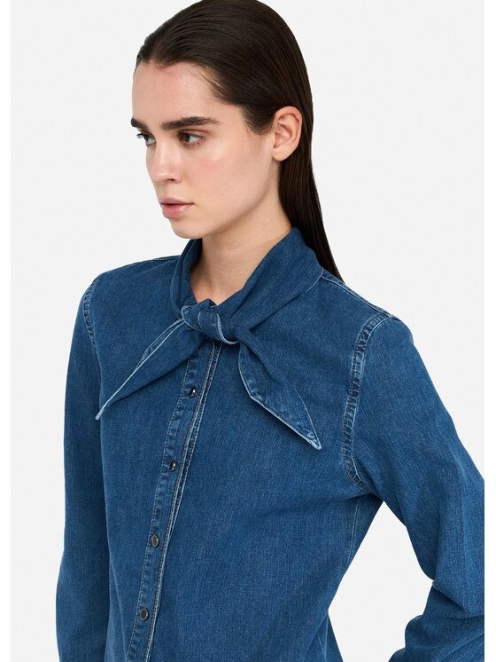 Liu Jo Liu Jo camicia di jeans UF5215D028478941 Celeste Regular Fit