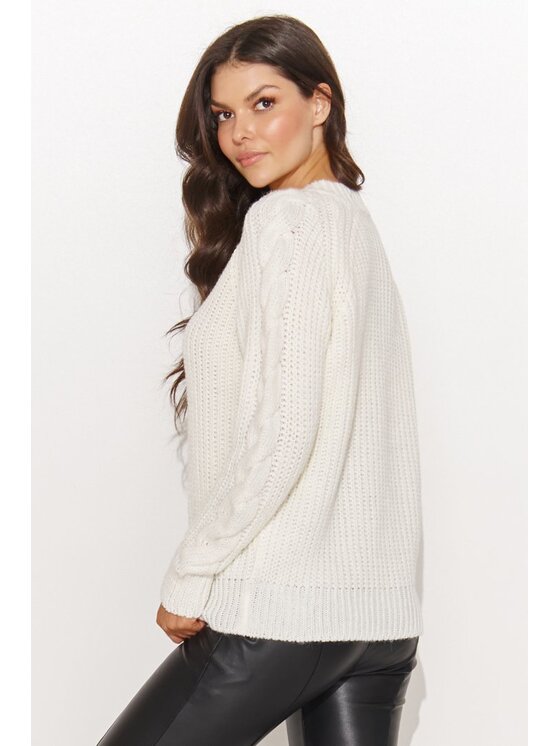 Numinou Numinou Sweter NU_S97 Écru Regular Fit