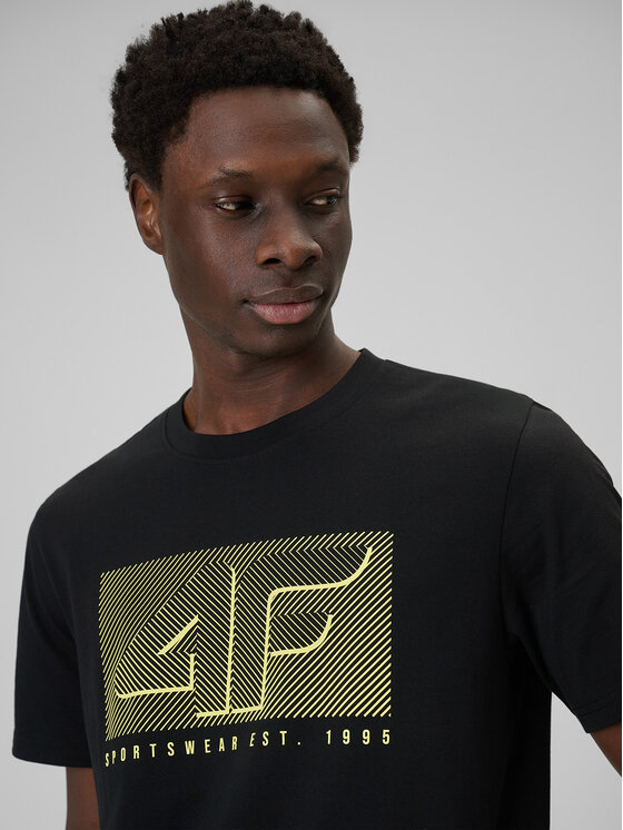 4F 4F T-Shirt COMMERCIAL 12 Czarny Regular Fit