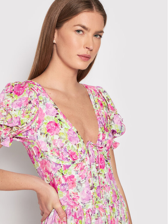 For Love & Lemons For Love & Lemons Letné šaty CD2599 Ružová Regular Fit