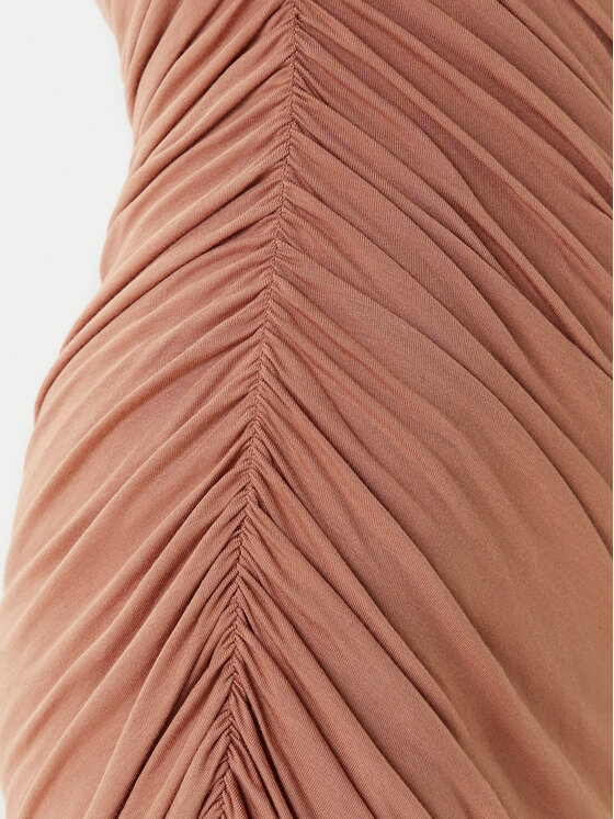 NORMA KAMALI NORMA KAMALI Koktejlové šaty ST1253MD288833 Béžová Slim Fit