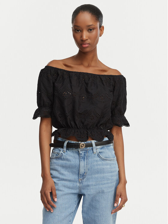 Guess Guess Blusa W6GP47 K3336 Nero Regular Fit