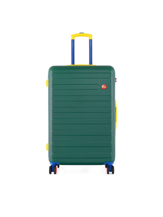 Semi Line Semi Line Μεγάλη Βαλίτσα T5846-3 Πράσινο