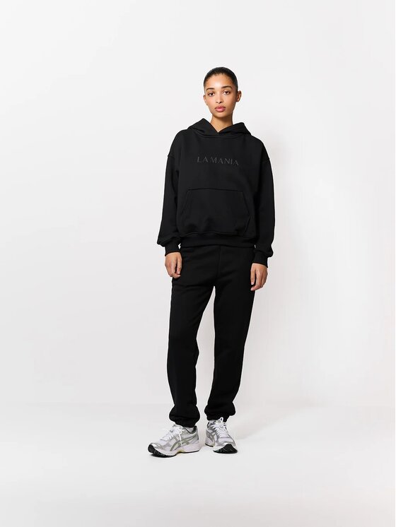 La Mania La Mania Spodnie dresowe LYN Czarny Basic Fit