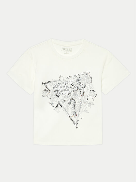 Guess Guess T-särk J4YI30 K6YW4 Beež Regular Fit