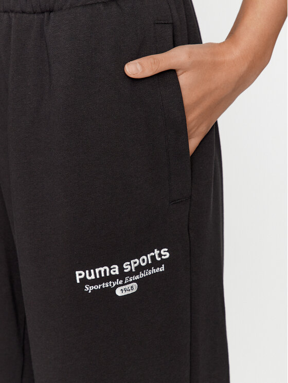 Puma Puma Долнище анцуг Puma Team 621442 Черен Regular Fit
